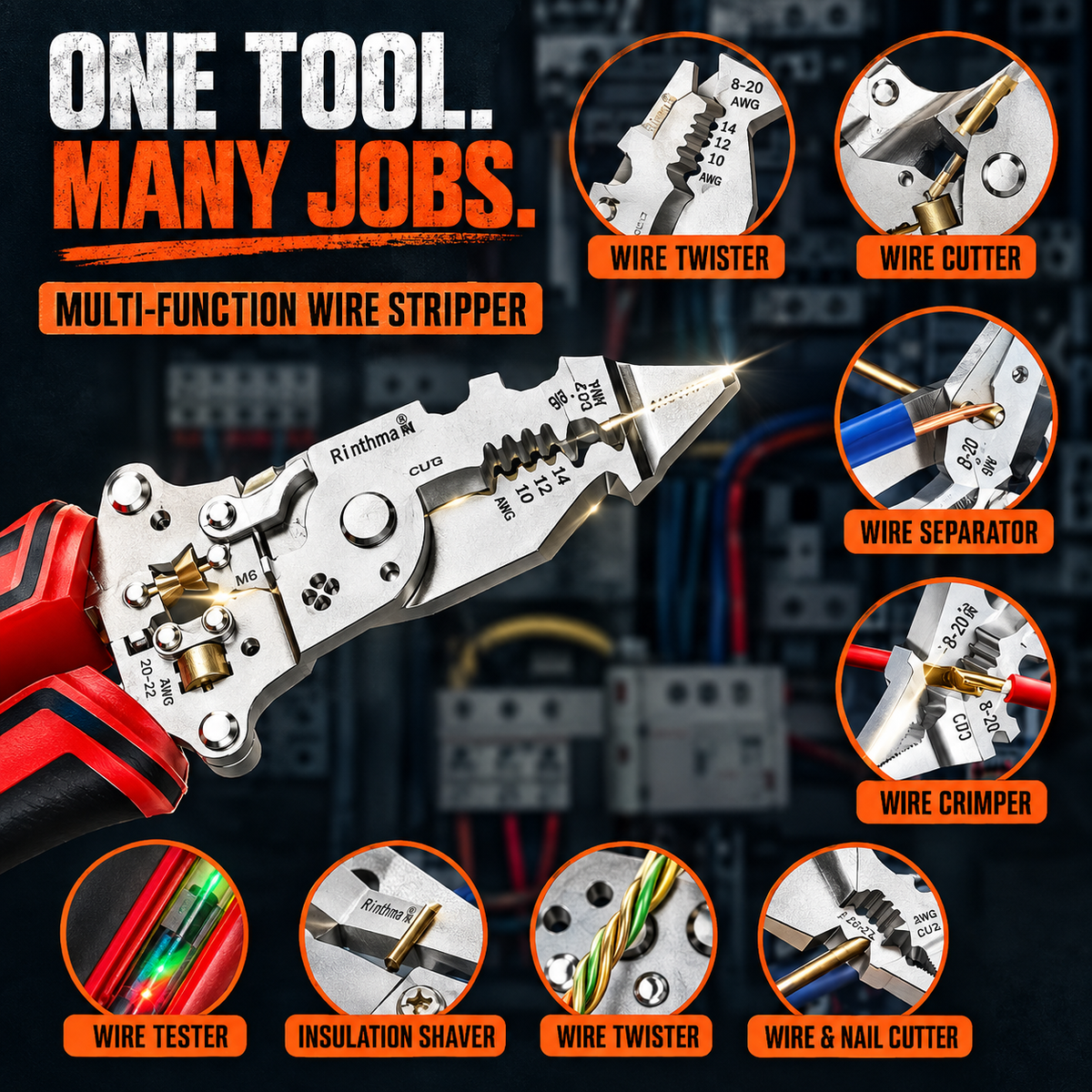 Yakka Multi-Function Wire Stripper